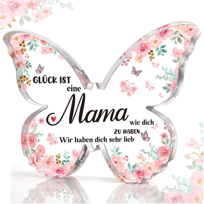 Mother's Day Gifts For Mom Grandma Nana DIY Unique Mom Birthday Gift Ideas Butterfly-Shaped Acrylic Keepsake Gifts For Mothers Day